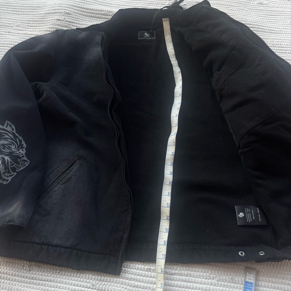 Darc Sport “Been Through It Hard Work” Zip Jacket – Distressed Blackout - Picture 9 of 16